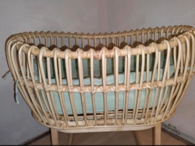 Geuther Rattan Rocker 2 in 1 Babywiege und Stubenbett - 1