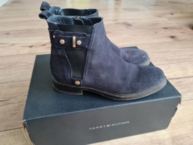 Tommy Hilfiger Stiefeletten Schuhe Gr. 36 Wildleder - 1